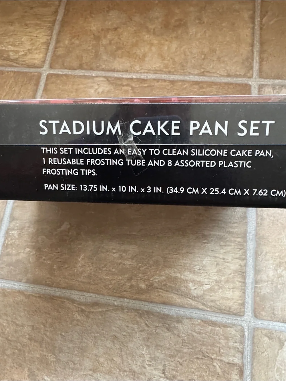 NEW Football Sports Stadium Cake Making Set - silicone pan, frosting tube & tips
